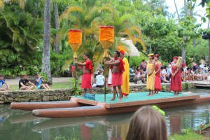 The Royal Hawaiian float in the canoe pageant