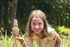 Tiny pineapples are just as tasty as big ones.