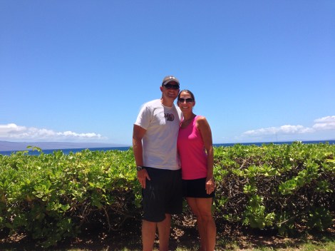 The person who took the original picture was  little taller making more of the ocean visible.  Oh well.