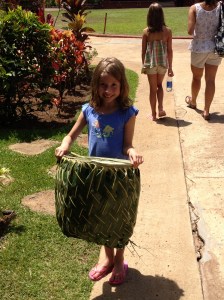 Chloe and her basket.