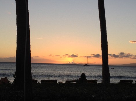 Final sunset during our BBQ dinner.